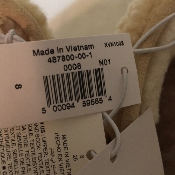 Pair TanFaux Fur ankle boots size 8 - Picture 6 of 7